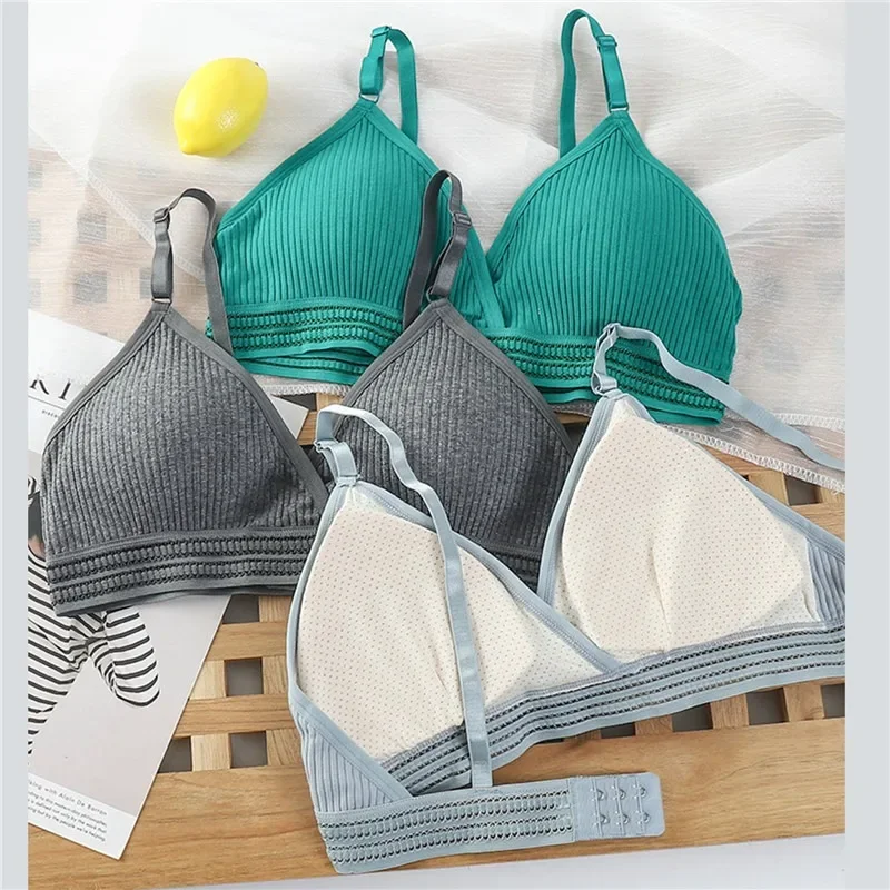 Women Yoga Sports Bras Triangle Cup Underwear Female Breathable Wrapped Tube Top Sexy Beauty Back Adjustable Sling Bra Vest