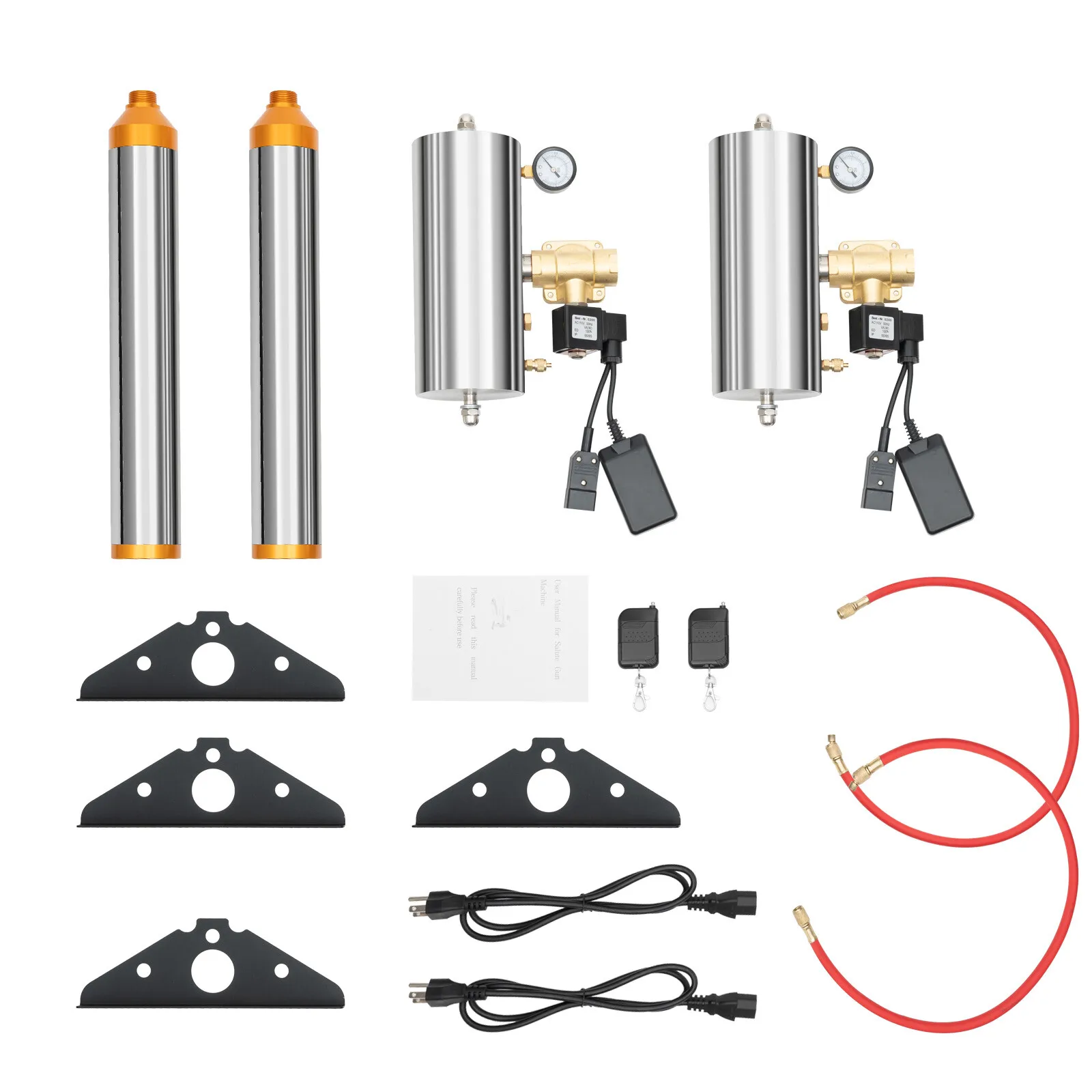 2PCS Confetti Launcher Machine Cannon Wireless Party Wedding Stage Paper Shots