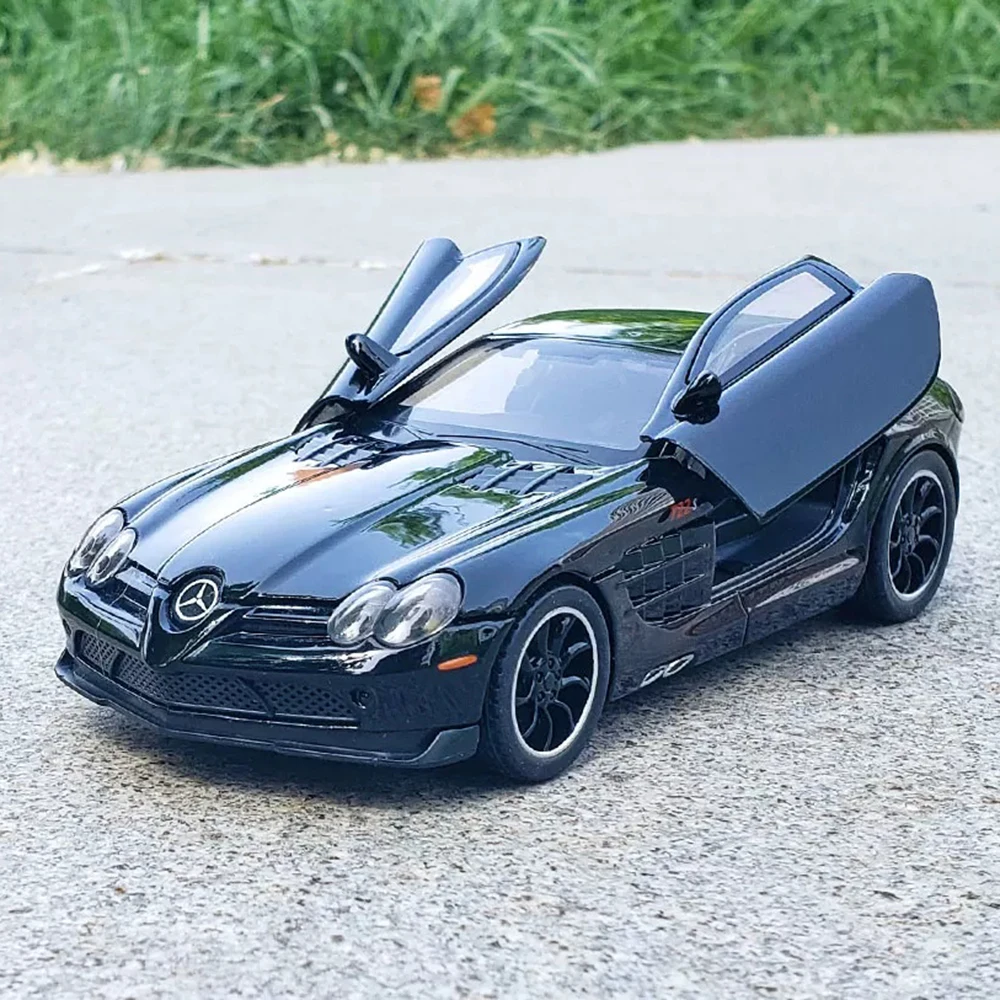 1:32 SLR 772S Druckguss-Legierung SLS-Modellauto Spielzeug mit Gummireifen, Rückziehfunktion, Öffnenden Türen, Miniatur-Sportwagen, Modisches Ornament, Geschenke