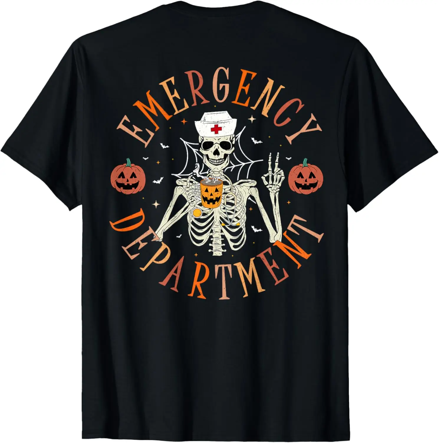 Emergency Department Skeleton ER Nurse Halloween T-Shirt