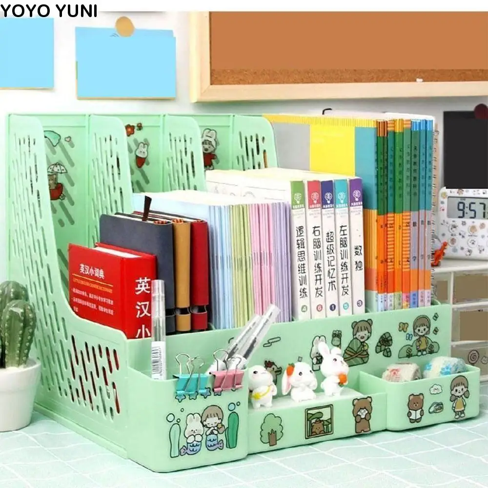 

Large Capacity File Storage Box Detachable Thickened Desktop File Box Multi-color Vertical File Rack Office Supplies