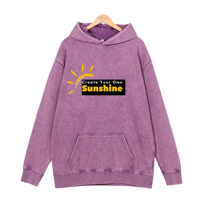 Fashionable Sun Text Poster Montana Hoodies Merch Women Men Hooded Pullover Fashion Casual HipHop Sweatshirts Harajuku