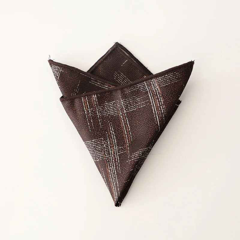 Retro Coffee Beige Orange Pocket Square for Men, Stylish Accessory