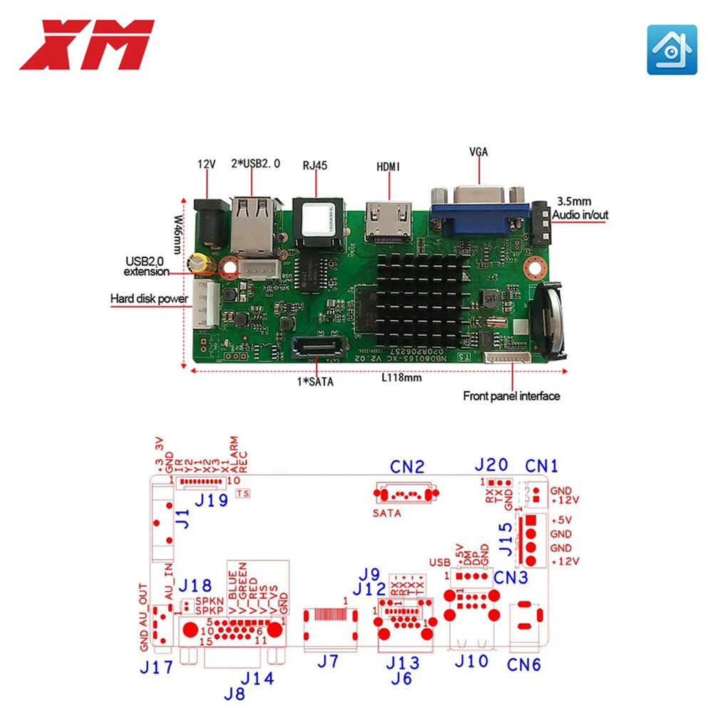 Imagem -05 - Nvr Security Network Video Recorder 9ch 4k xm H.265 5mp Cctv Suporte ao Protocolo Onvif Smartphone pc Sistema de Câmera ip Original