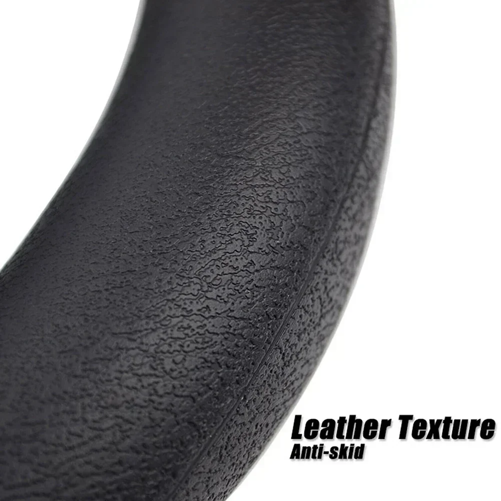 シリコーンステアリングホイールカバー車のステアリングホイールカバー 13*16 インチブラックカーパーツインテリアアクセサリー交換真新しい