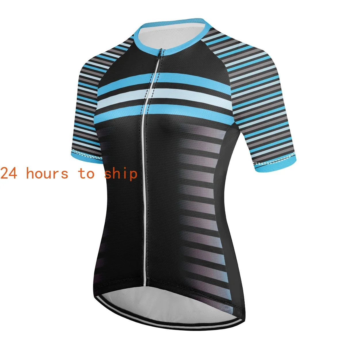 

2025 женская летняя толстовка с градиентным узором для велосипеда, рубашка с короткими рукавами для горного велосипеда, велосипедная светоотражающая полоска, впитывает пот
