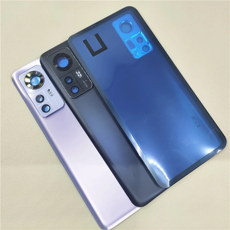 Glass Battery Cover for Xiaomi Mi 12 Back Panel Rear Door Housing Case with Camera Lens Replacement+Sticker