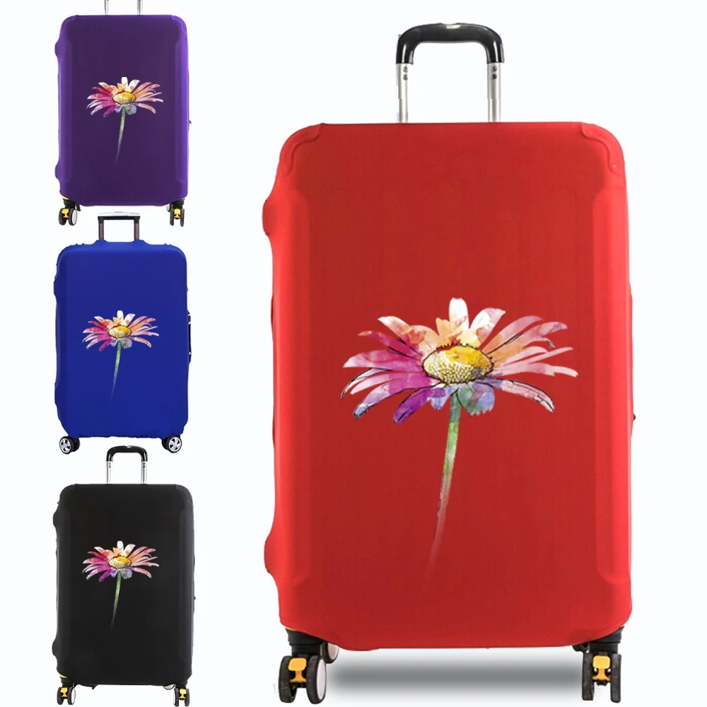 

Travel Luggage Cover for 18-32 Inch Trolley Case Suitcase Case Elastic Dust Cover Daisy Printing Series Traveling Accessories