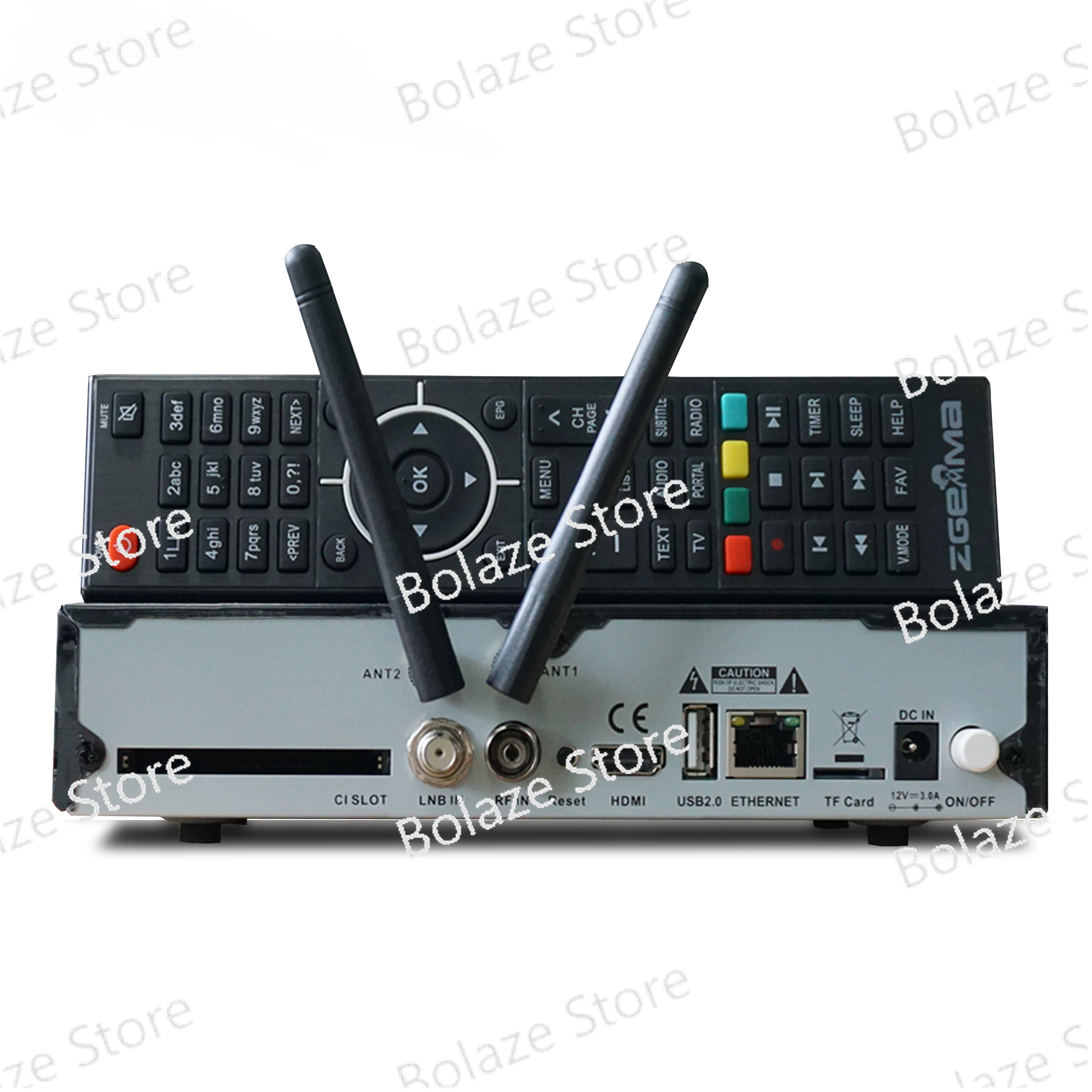 2*WiFi+Ci Plus Functions ZGEMMA H9 COMBO Linux OS Dual Core Decoder & Receiver DVB-S2X+T2/C Twin Tuners