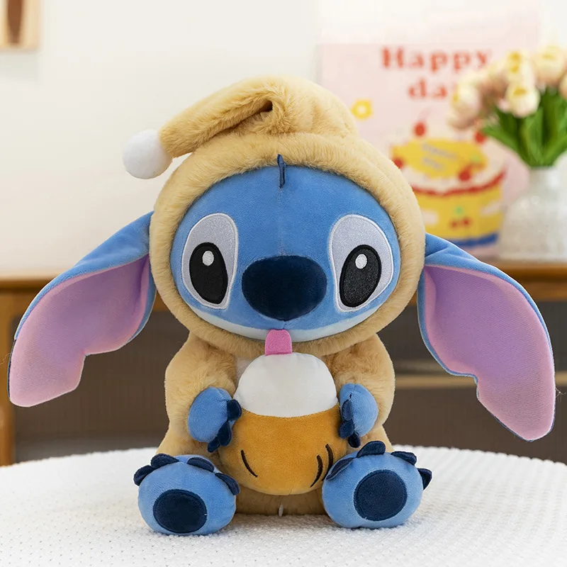 Disney Cartoon Stich Peluche Ripiene Giocattolo Bella Stich Abbraccio Scrump Gelato Morbido Cuscino Decorazione della stanza delle bambole Regalo di festa di Natale