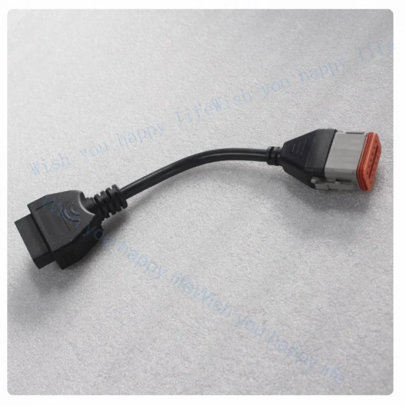 

v+ OBD2 Diagnostic Cable Adapter Cable for Komatsu Cummins Inline6 12Pin to 16Pin