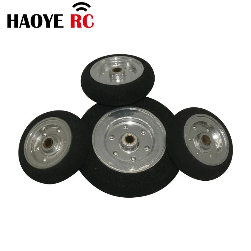 Haoye 2 Pcs/Lot Electroplate Super Light Wheels D30-58mm For RC Airplane Replacement Toys DIY Plane Accessory