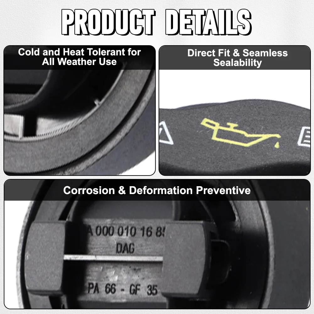 Engine Oil Filler Cover Cap for Mercedes-Benz W164 R171 W203 W204 W207 W209 W211 W212 W220 A0000101685 A0000101385