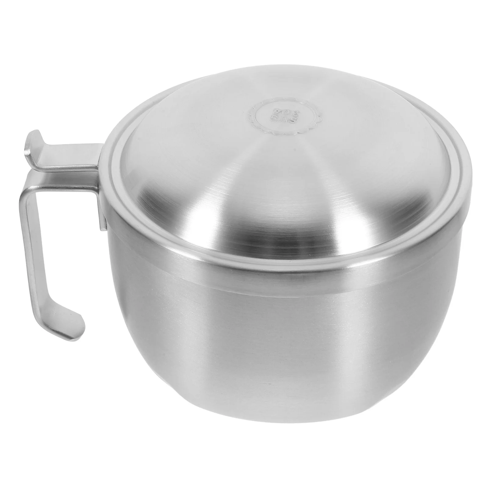 وعاء غداء من الفولاذ المقاوم للصدأ سعة 1200 مل، حاوية طعام معكرونة خفيفة الوزن، وعاء أرز بغطاء للاستخدام في بار المطبخ أثناء السفر #4