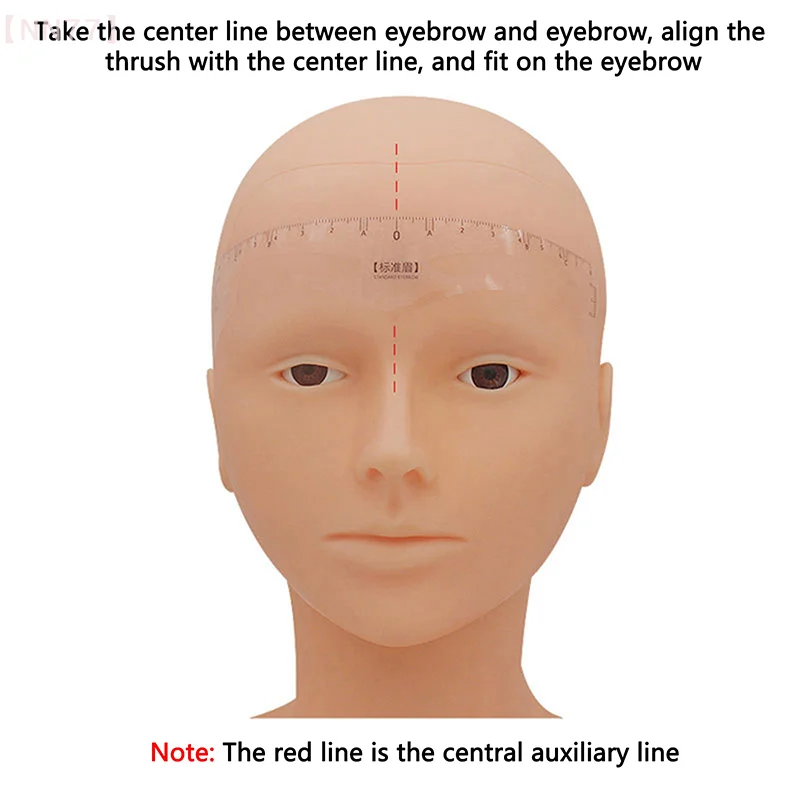المتاح 50 قطعة/لفة الحاجب حاكم ملصق لاصق Microblading الحاجب الوشم المطرزة دليل تجميل دائم أداة