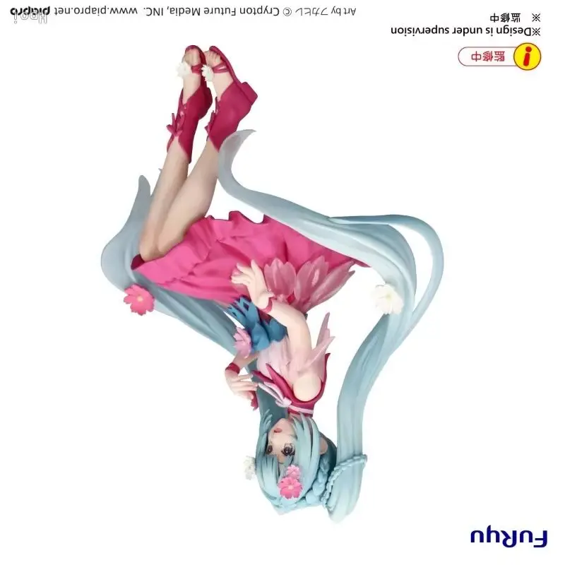 在庫ありオリジナル-furyu-フラワーフェアリーピアプロキャラクター初音ミクフラワーフェアリーコスモス-pvc-140-ミリメートルアニメフィギュアギフトおもちゃモデル