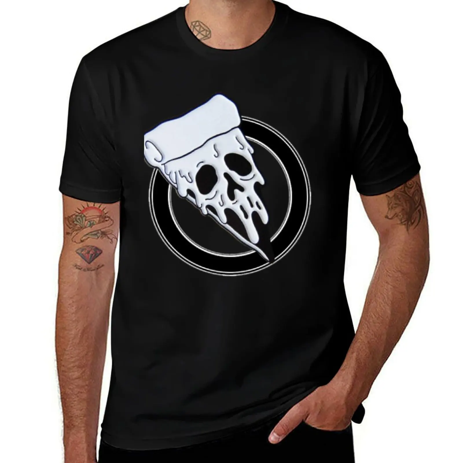 

Good qotsa pizza T-Shirt Minimalist Casual Short Sleeve Top