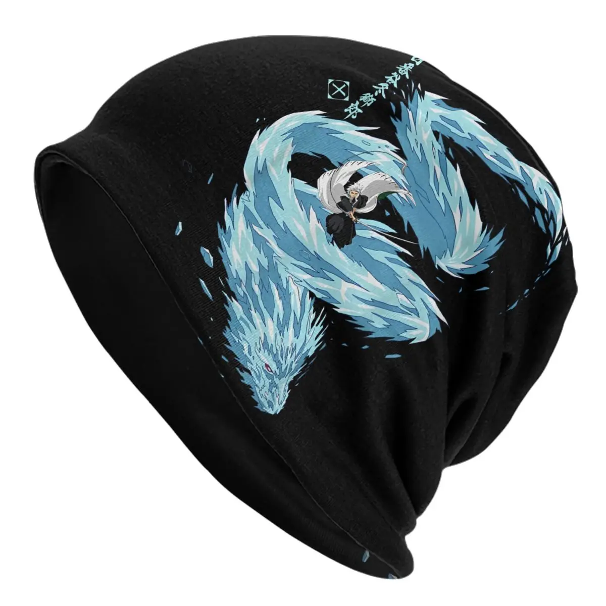 Bleachs Toshiro Dragon Bonnet Hat Fashion Street Anime Skullies Beanies Hat Men's Women's Warm Head Wrap Caps