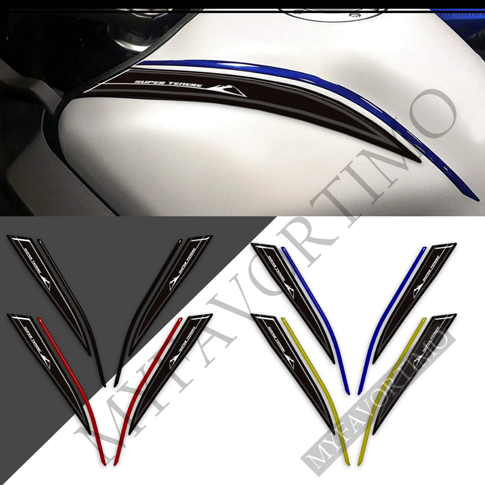 For Yamaha Super Tenere XT1200X XT1200ZE XT 1200 Z ZE ES XTZ XTZ1200E Stickers Decals Tank Pad Protector Gas Fuel Oil Kit Knee