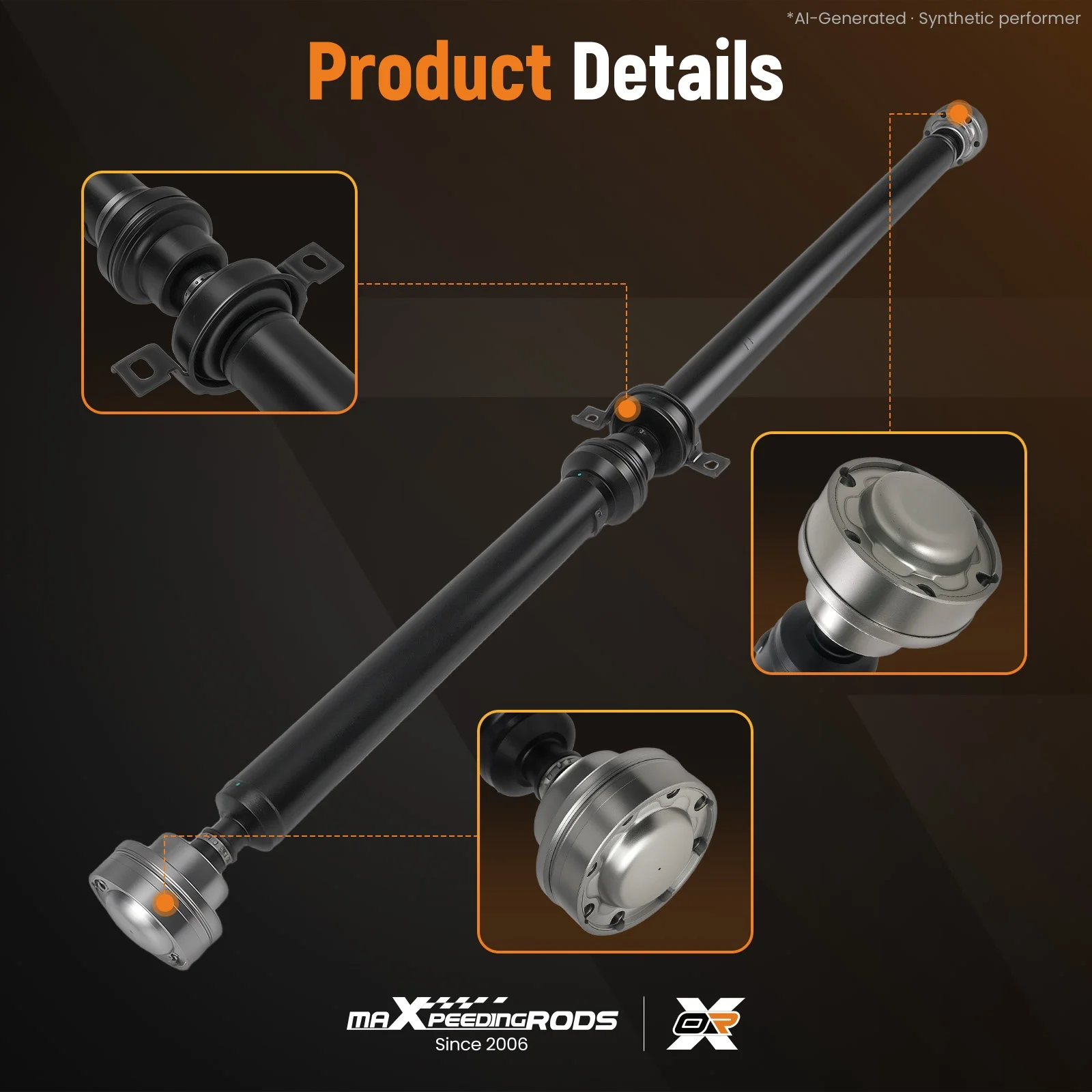 Rear Prop Shaft Assembly for Dodge Durango V6 3.6L 3604cc RWD 11-13 52123632AA