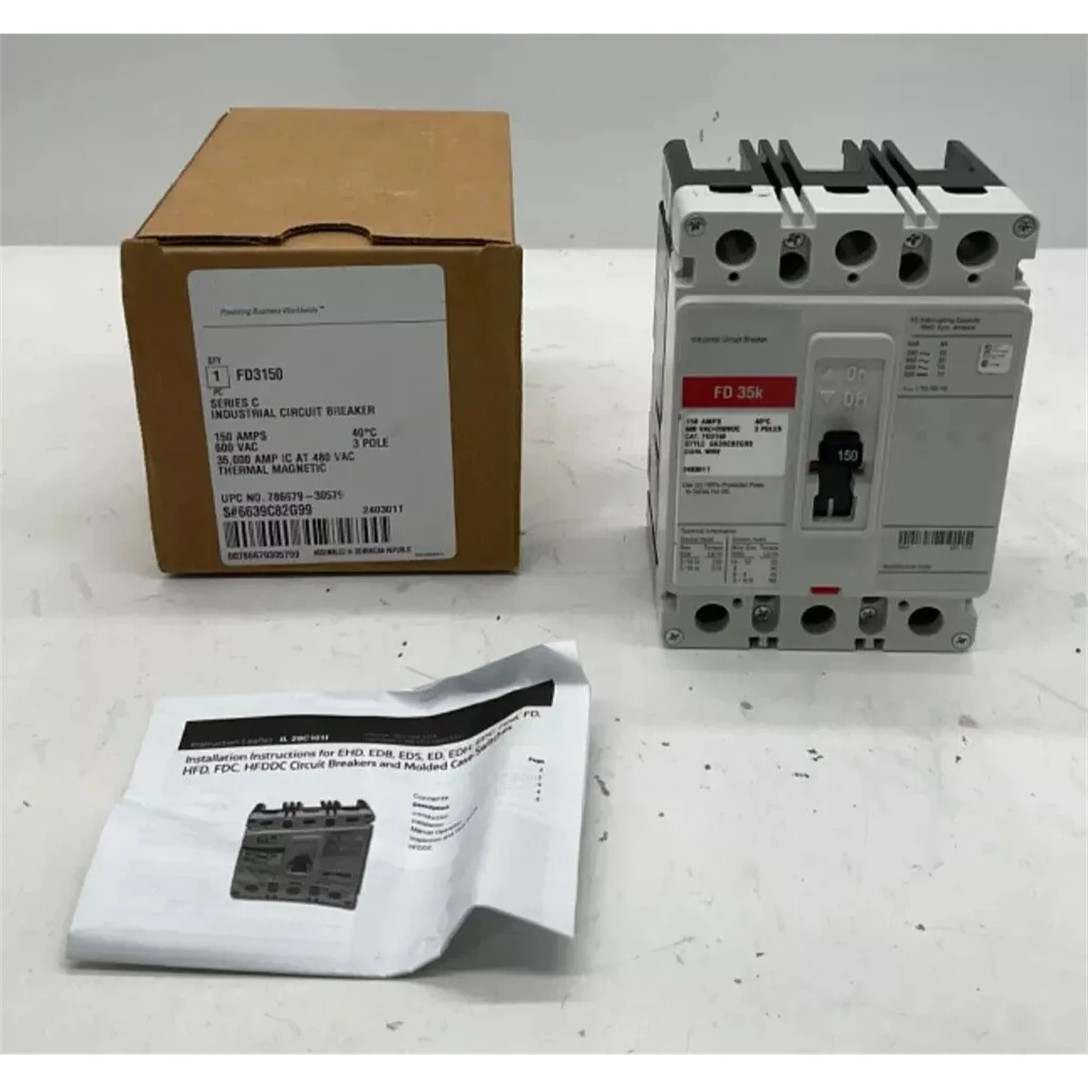 

Brand New FD3150 150A 600V 3-Pole 35K Circuit Breaker High Performance Electrical Equipment