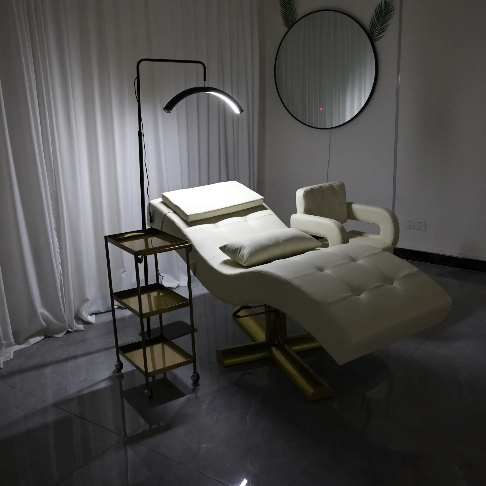 سرير العناية بالجمال، أسرة العلاج المائي للوجه، طاولة التدليك، أثاث تجاري لمتجر صالون التجميل، كرسي صالة الترفيه المنزلي