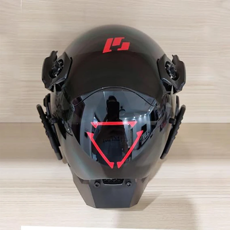 Maska Cyberpunk Cosplay dla kobiet mężczyzn Techwear maska ​​Halloween Cosplay maska ​​Fit festiwal muzyczny akcesoria imprezowe