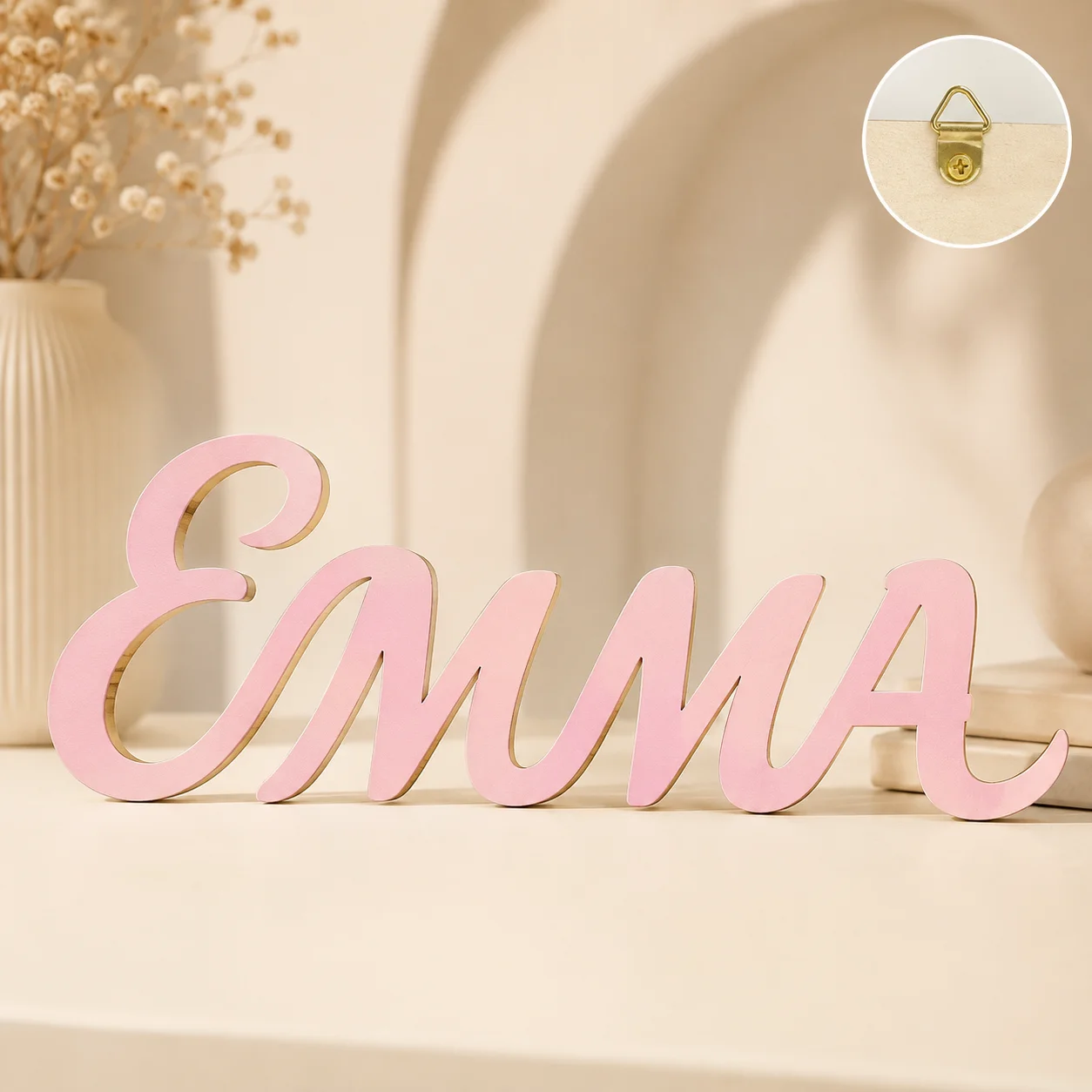 Baby Nursery Decor - Kişiye Özel Ahşap İsim Levhası, Çocuk