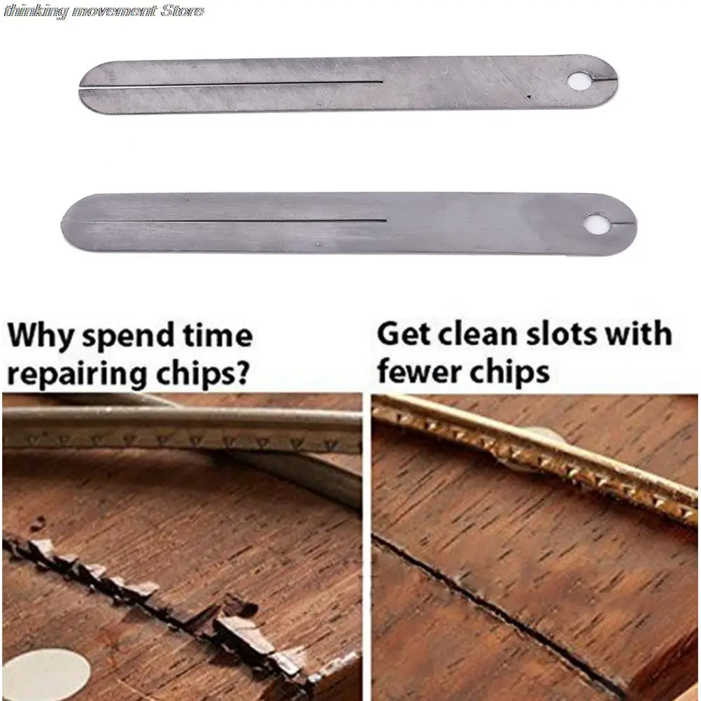 2 Pcs Guitar Fret Guard Plate – Stainless Steel Shim for Easy Fret Removal, Fits All Guitars & Bass