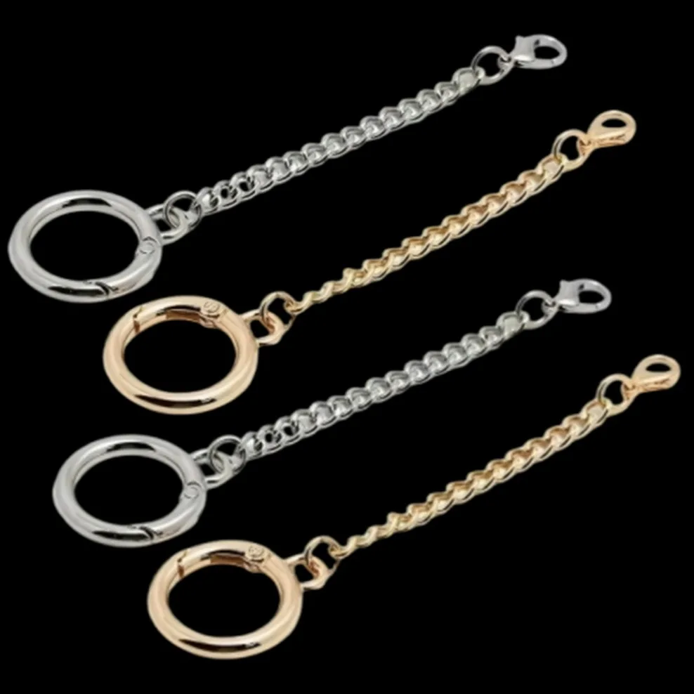1-12pcs/lot Lobster Claw Clasp Key Ring D Shape Clasps Connector Hook For DIY Jewelry Making Finding Key Chain Accessories