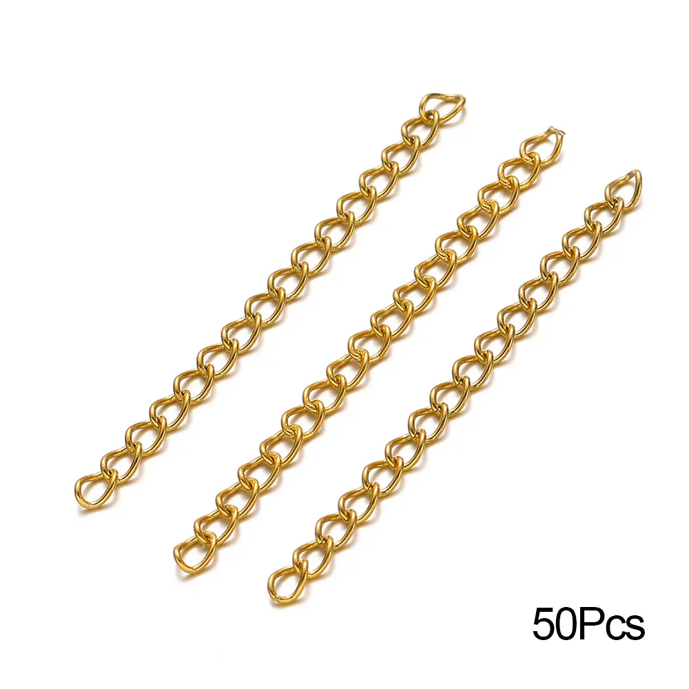 Stainless Steel Lobster Clasps Connector Extension Chains Link Jump Rings Connector for Bracelet Necklace DIY Jewelry Making