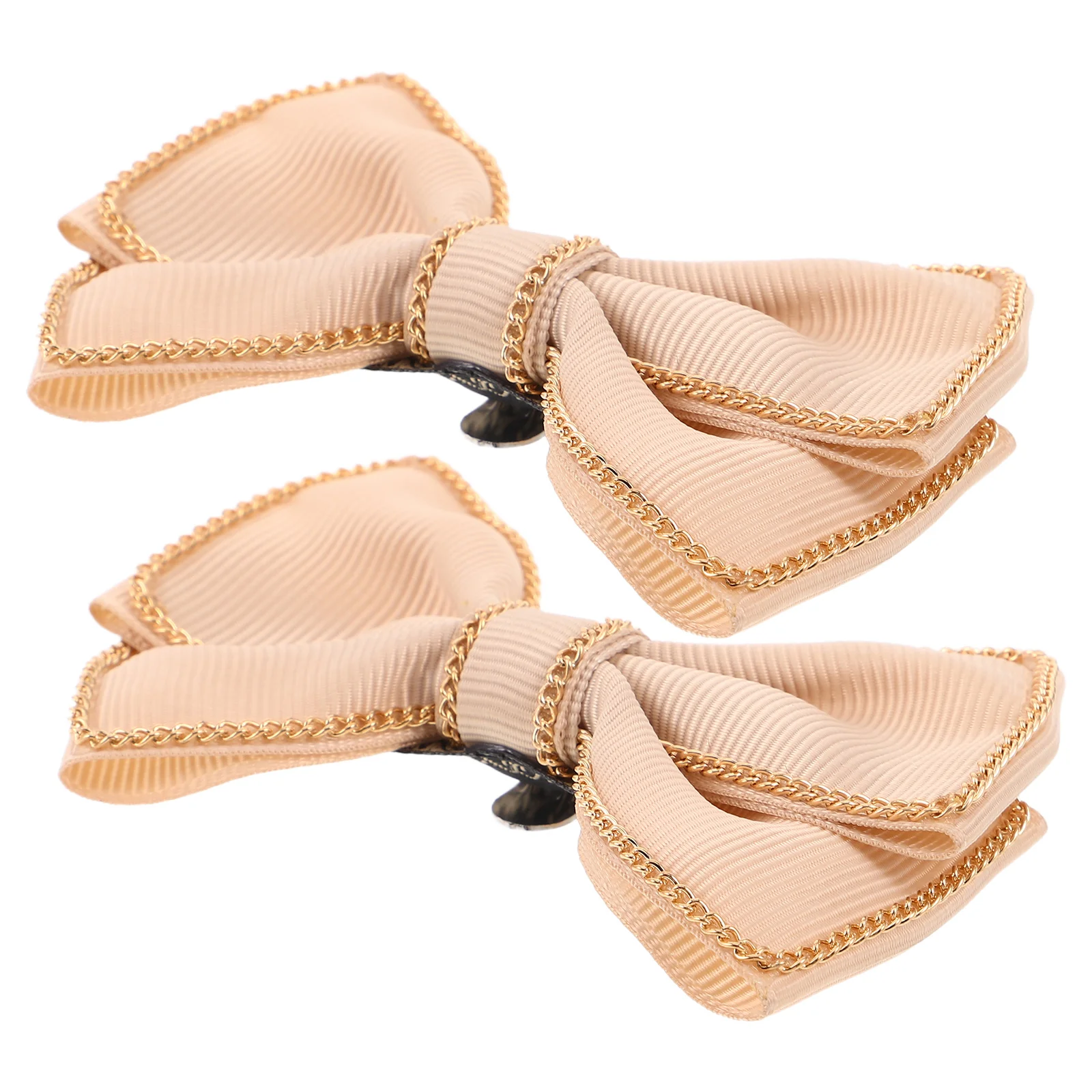 

2 Pcs Bow Shoe Buckle Bowknot Accessory Detachable Heels Accessories Charms Shaped Satin Decoration