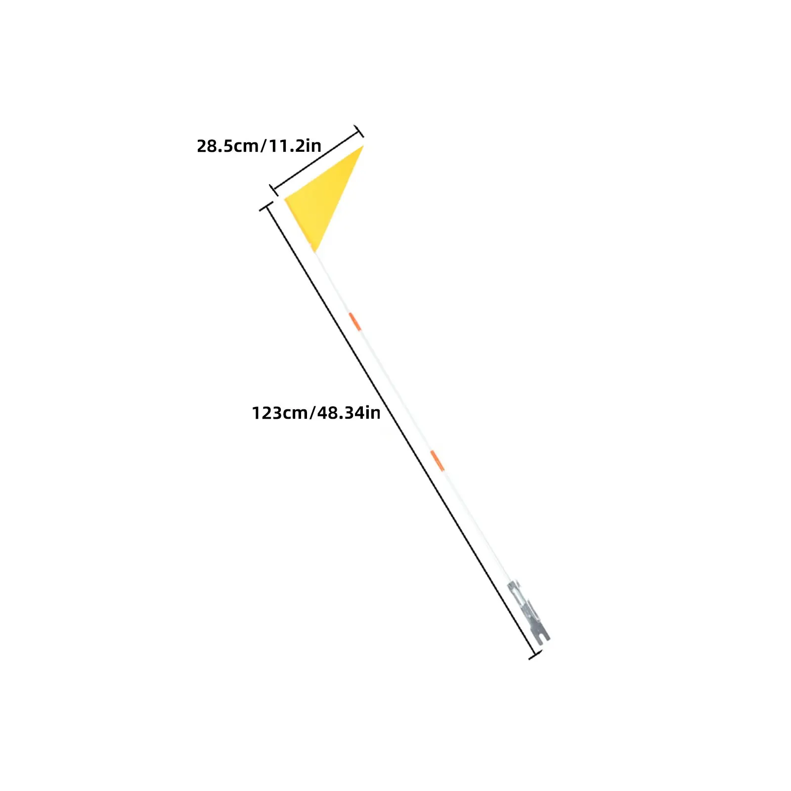 2Pcs Cycling Safety Flag Pole Triangular Bike Flag Waterproof Tear Resistant High Visibility for Bicycles Bike Accessories