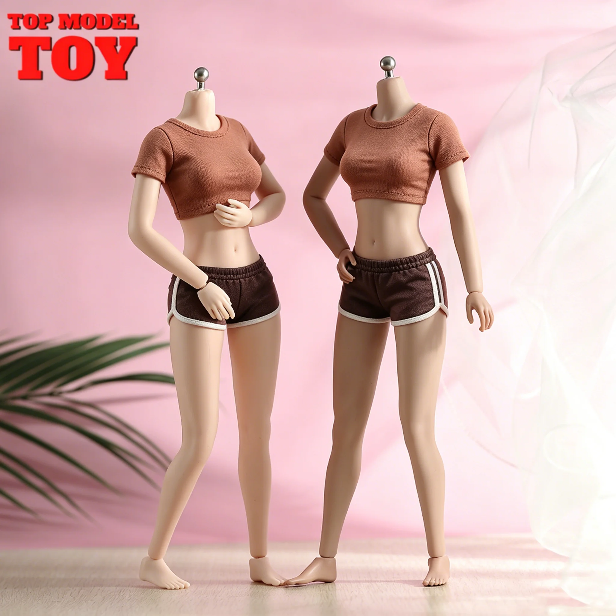 

AB001 1/6 Scale Flexible Seamless Body Stainless Skeleton Big Breast Pale/Suntan/Normal Skin 12'' Female Action Figure Model