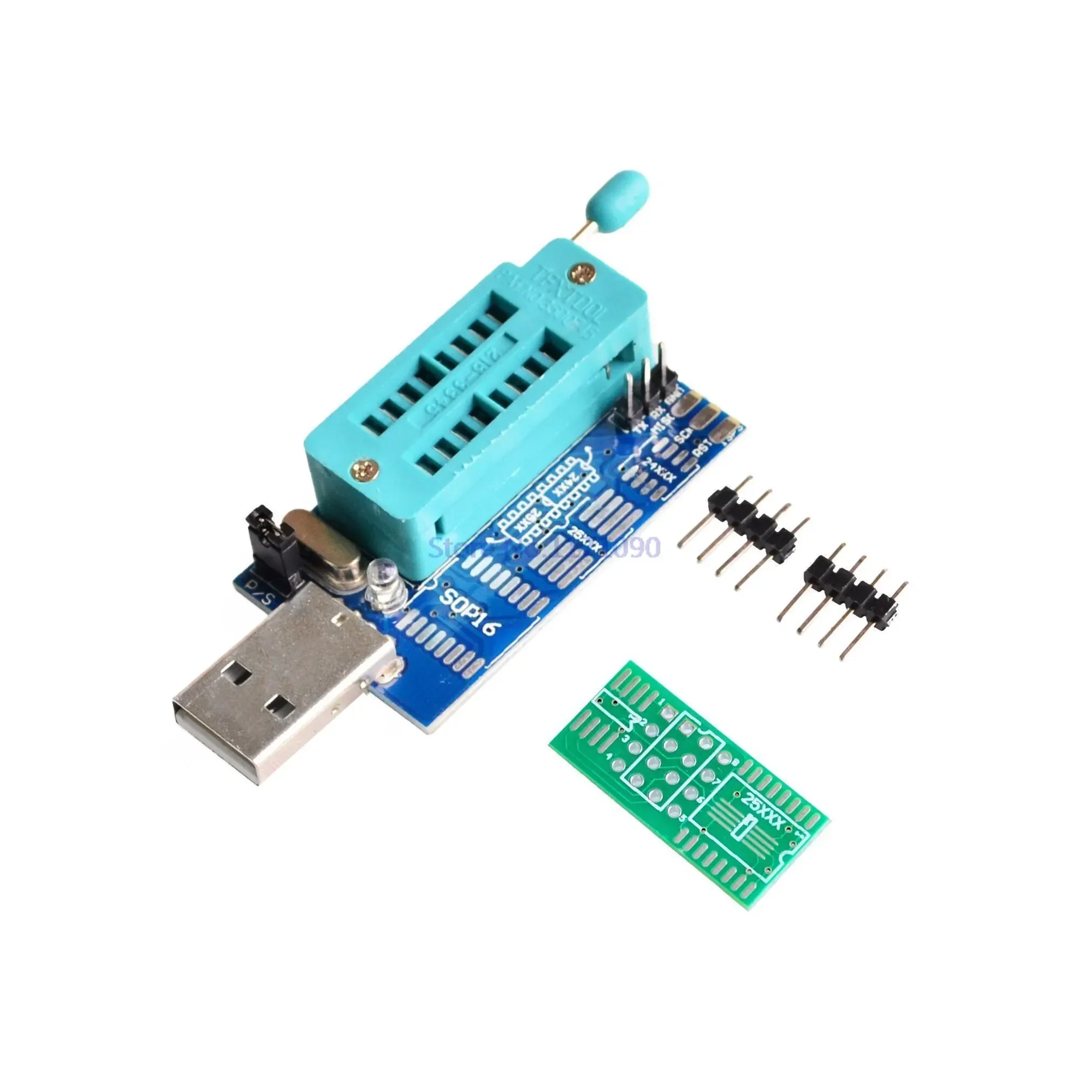 NEW Bios Board MX25L6405 W25Q64 USB Programmer LCD Burner CH341 Progammer for 24 25 Series