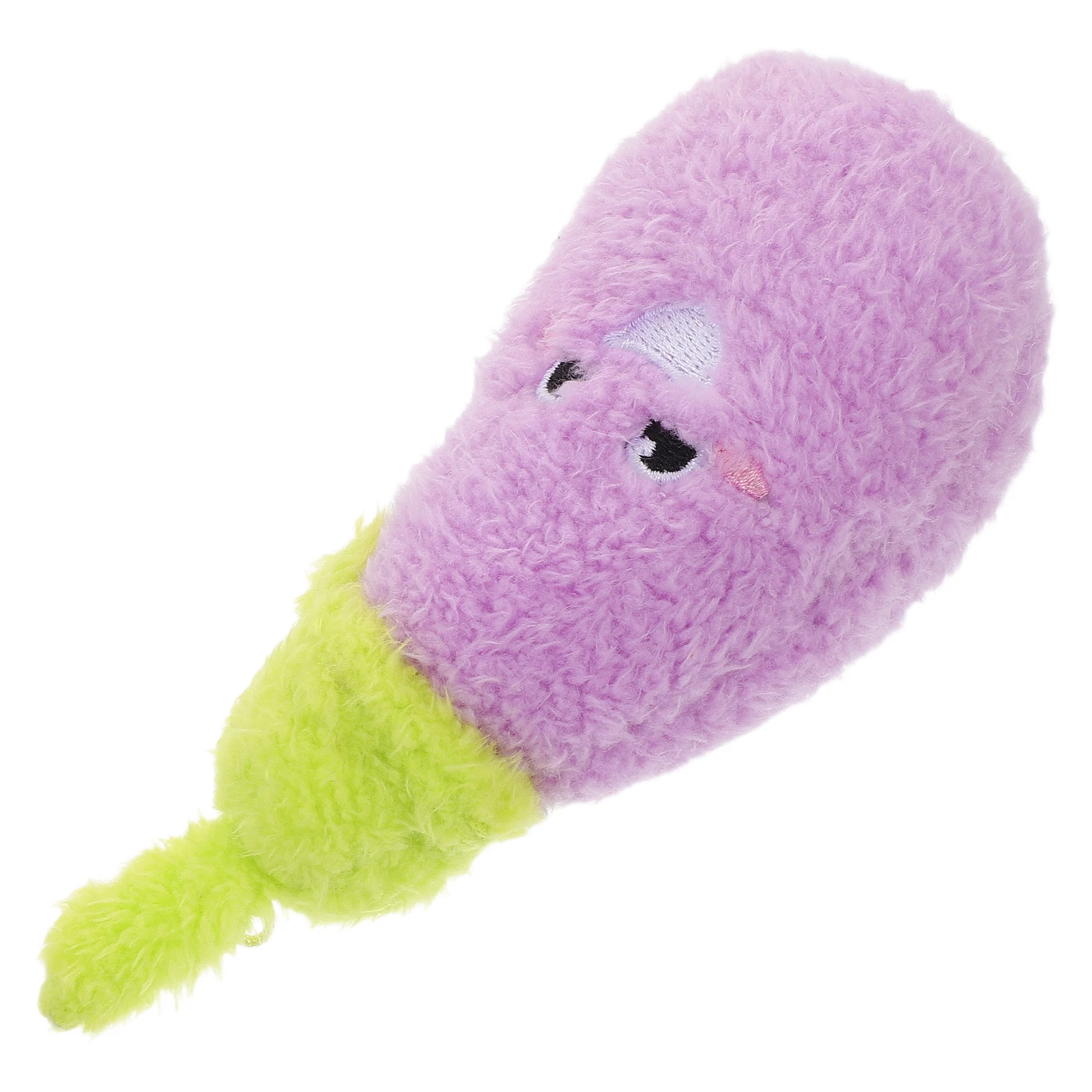 

1pcs Pet Squeaky Interactive Eggplant Vegetable Chew Sound Dog Cat Puppy Play Training Entertainment Durable Soft Stuffed