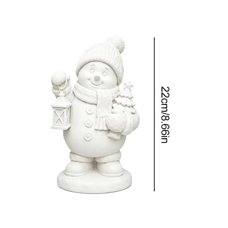 DIY Christmas Santa Claus/Snowman/Deer Plaster Figurine Painting Kit Kids Graffiti Paint Set Toys Holiday Keepsake Gift Ornamen