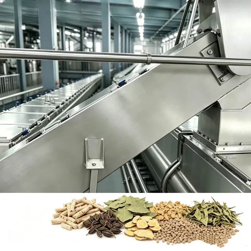 Industrial Continuous Countercurrent Extractor for Extraction of Sophora flavescens Root in Plant Extraction Line