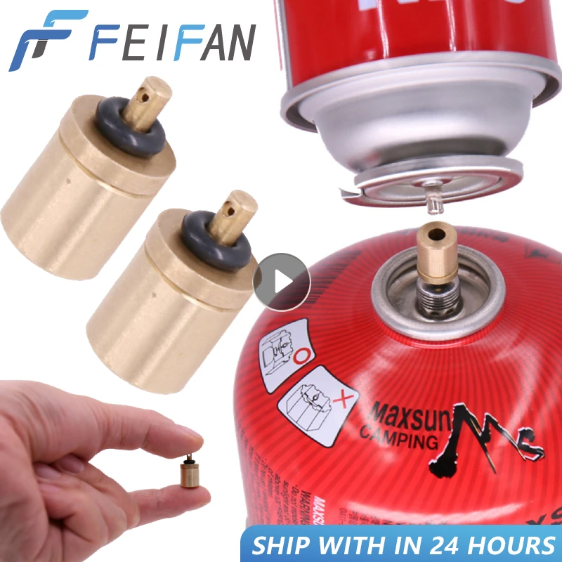 Adattatore di ricarica del Gas riempimento contenitore butano fornello da campeggio all'aperto bombola del Gas accessori per bruciatori serbatoio del Gas Mini valvola di gonfiaggio