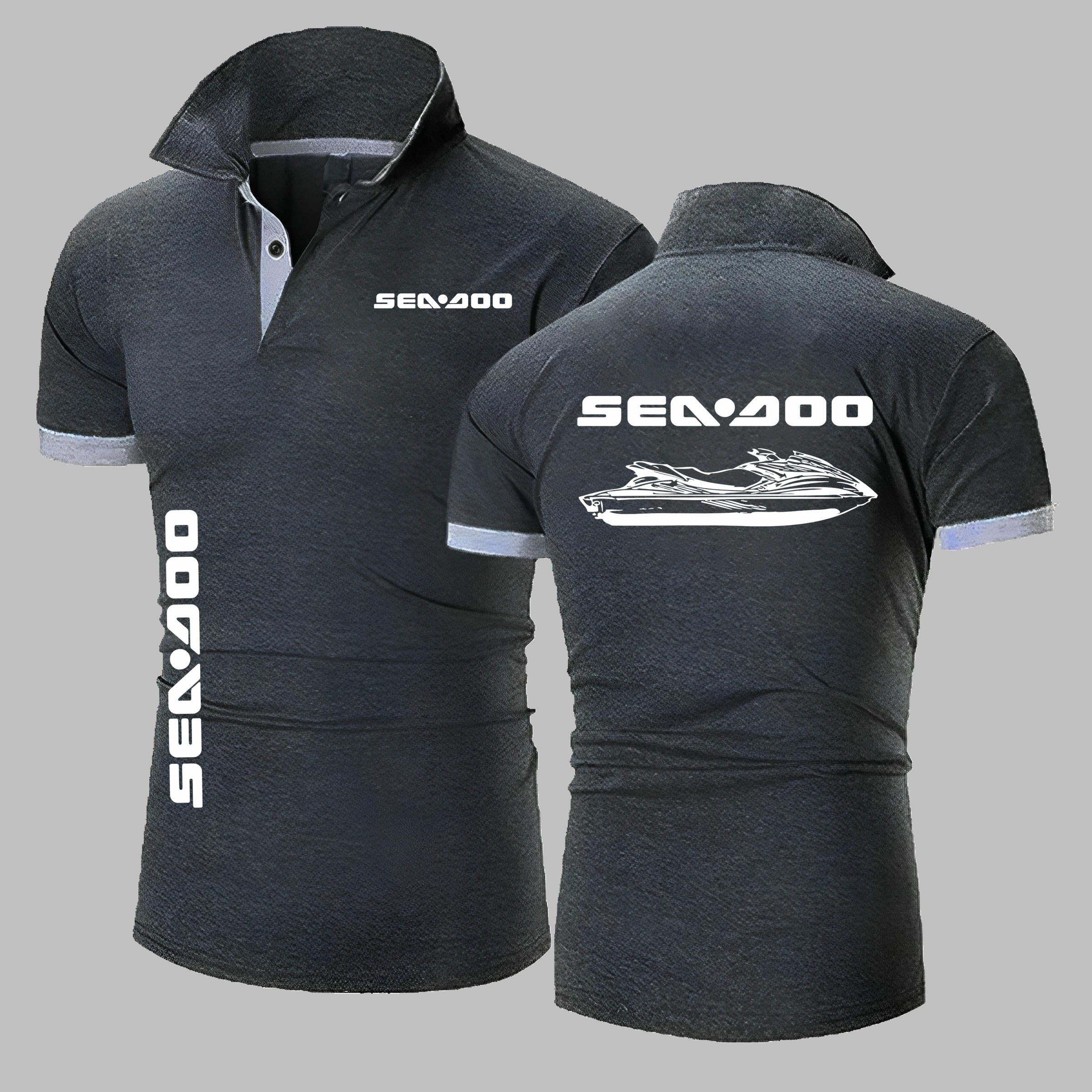 トップス WIND AND SEA SEA Dry Kando Polo Shirt Sea Doo Seadoo Moto Summer Men's Polo Shirt Short Sleeve Round