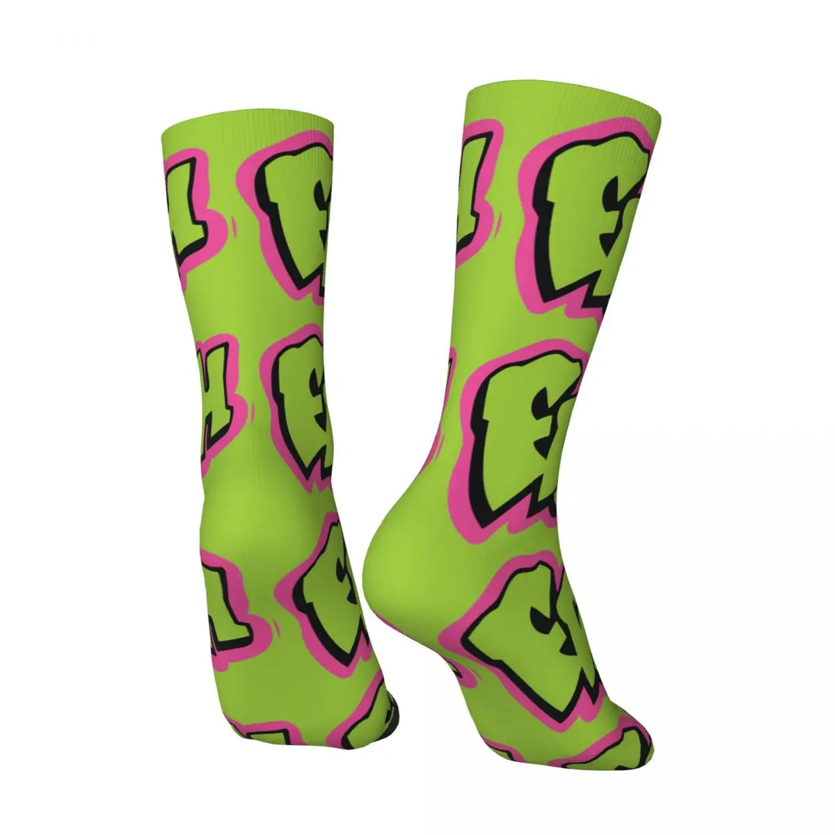 Crazy compression Sock for Men Fresh Hip Hop Harajuku Graffiti Young Culture Fashion Creative Art Banksy Happy Boys Crew Sock