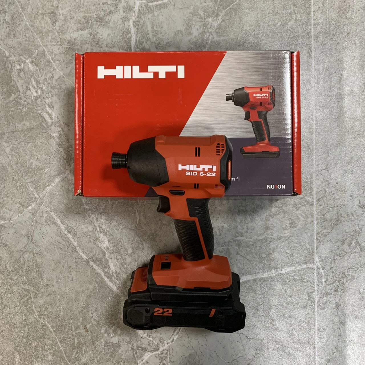 

NEW, SID 6 HILTI NURON 22 Volt SID 6-22 Brushless & Cordless Impact Drill Driver Includes 4.0AH lithium battery