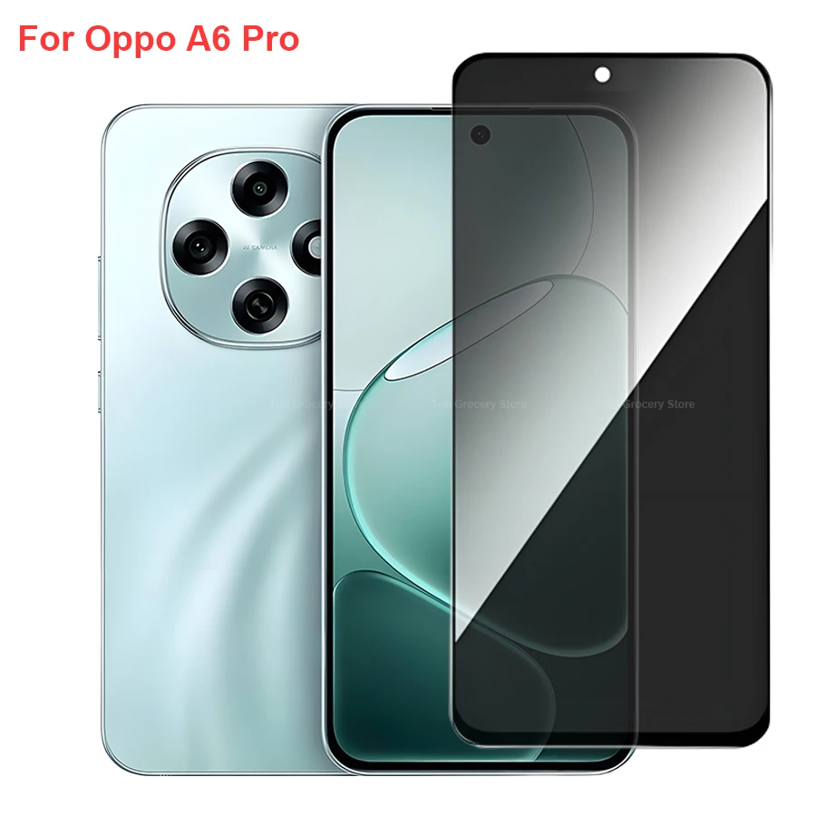 ل ممن لهم A6 برو 5G PLN110 مكافحة التجسس الخصوصية الزجاج المقسى حامي الشاشة متوافق مع OPPOA6 برو 5G فيلم الهاتف #1