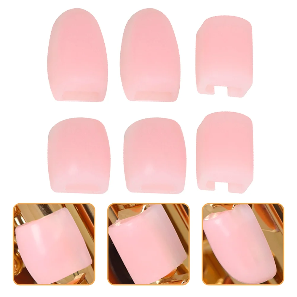 

6 Pcs Sax Side Key Pad Palm Cushion Heighten Riser Alto Risers Silica Gel Instruments Musical Silicone Protective Cover