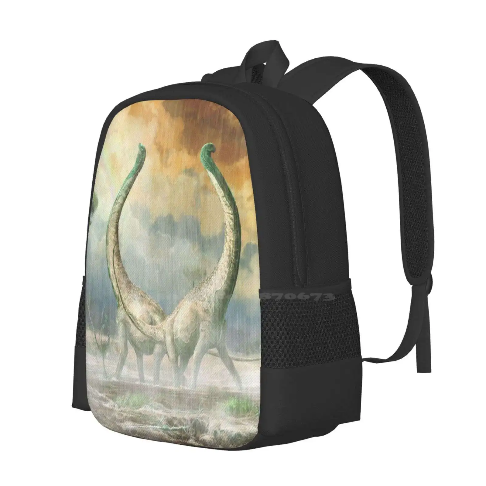 Mnyamawamtuka: New Sauropod On The Block Hot Sale Schoolbag Backpack Fashion Bags Palaeoart Paleort Sauropods Prehistoric