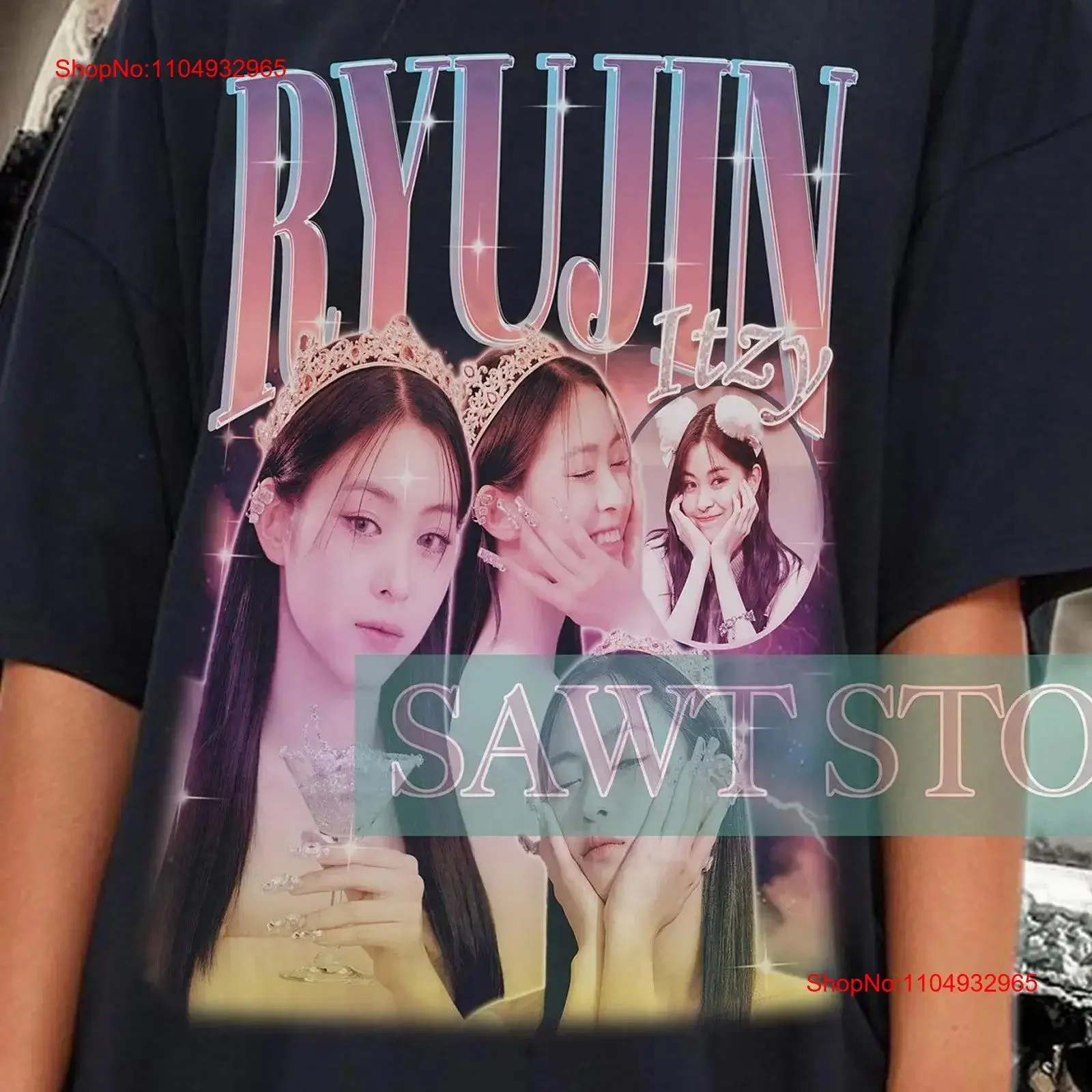 

Itzy Ryujin Ретро 90-х годов Bootleg футболка Kpop Merch For Her and Him винтажная стираная дизайнерская одежда уличная универсальная мягкая одежда