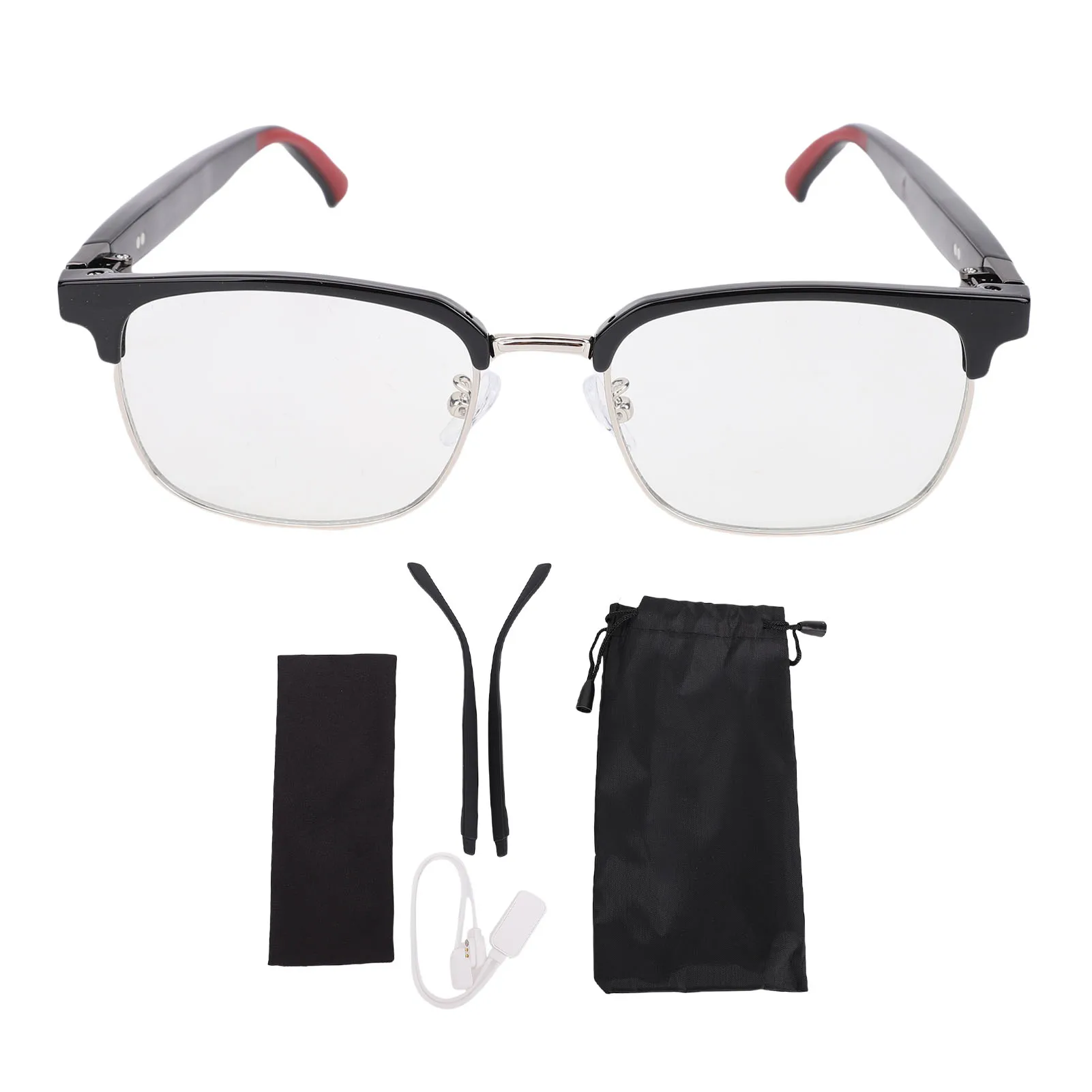 

Умные очки-переводчики Bluetooth 5.4, поддержка более 100 языков, встроенный микрофон и динамик, умные очки с защитой от синего света