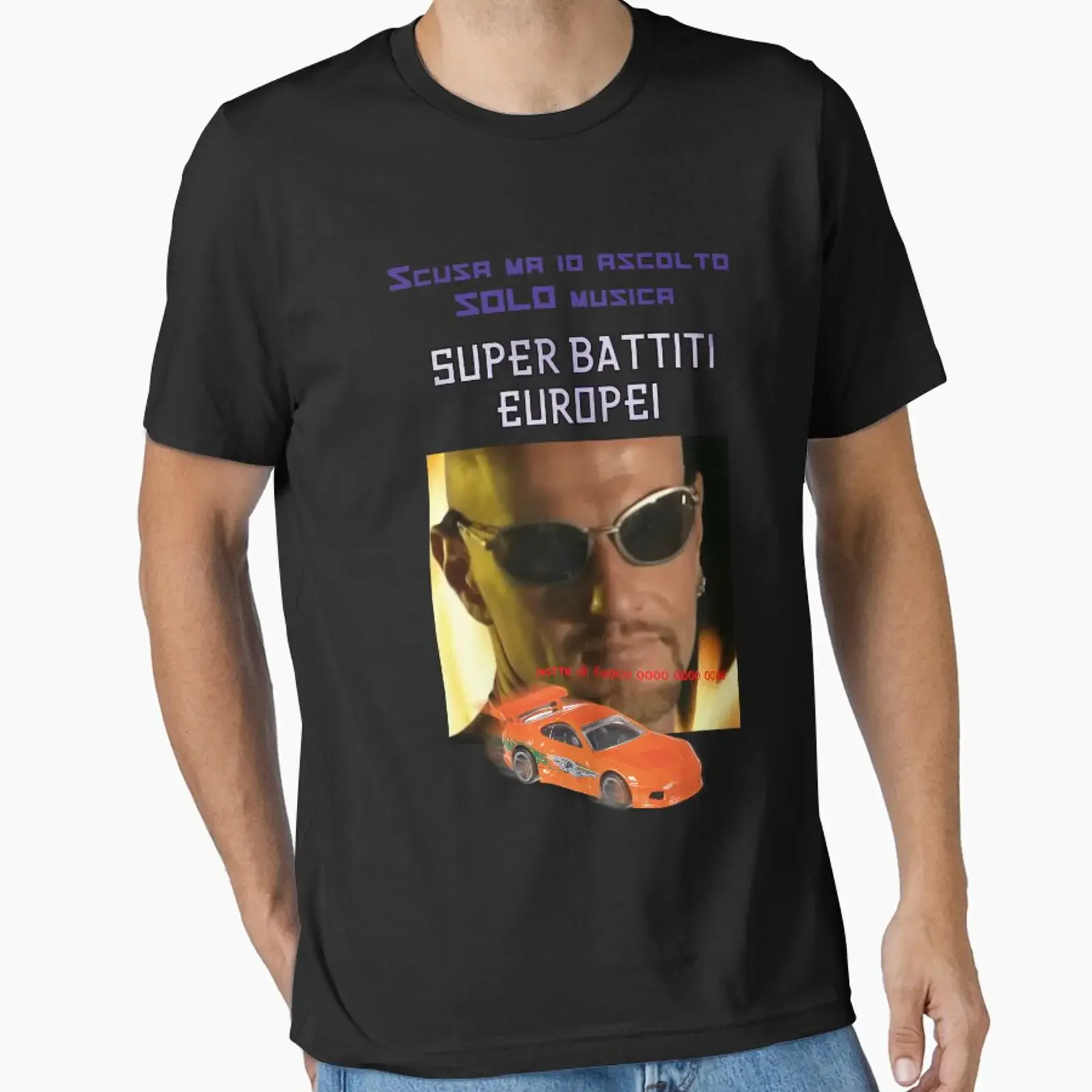 NIKO REALLY LIKES EUROBEAT BLACK EDITION designed and sold by Bacara96 vintage Washed designer clothes Stylish Slightly Casual