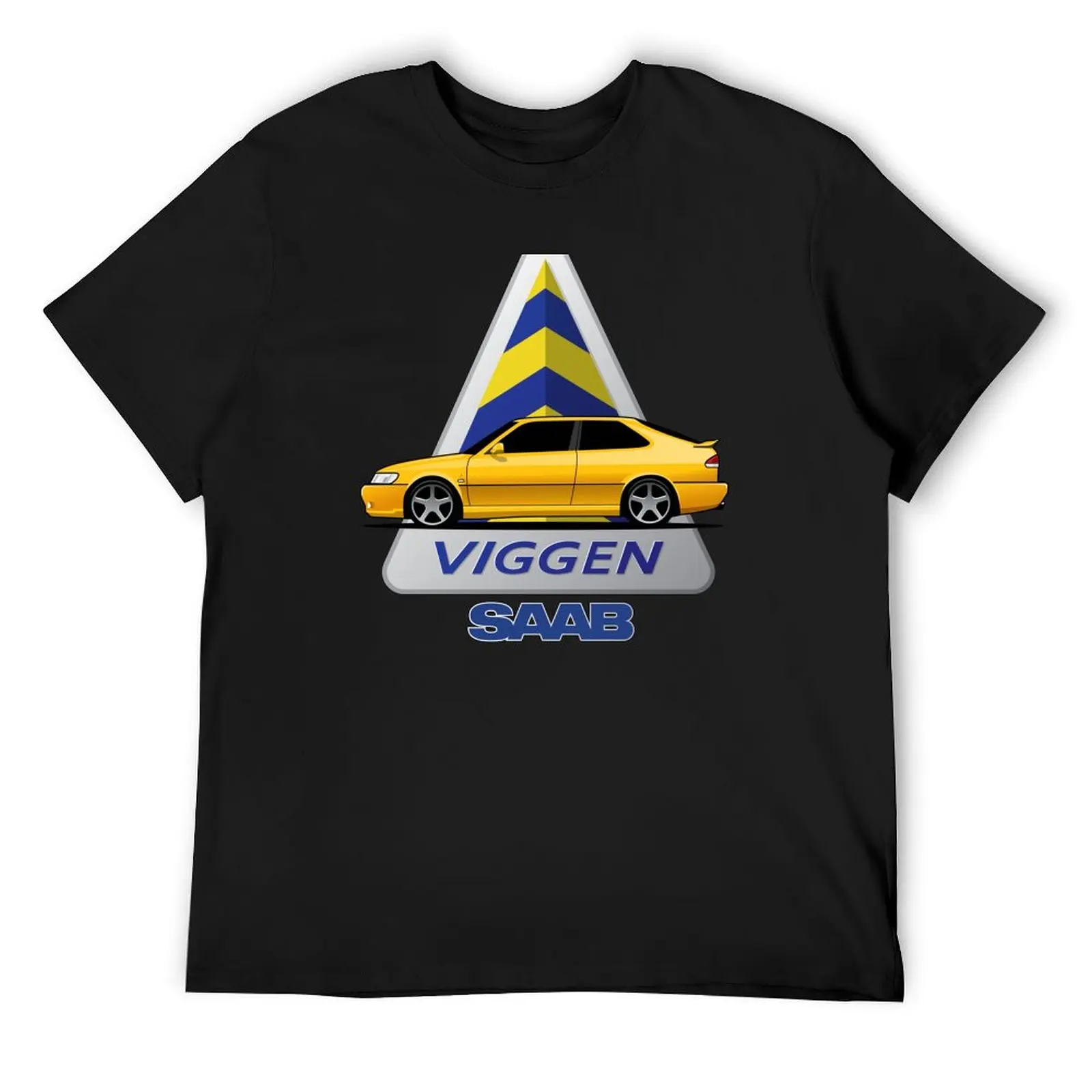 

SAAB Viggen Yellow Illustration T-Shirt baggy shirts customs design your own blacks mens big and tall t shirts