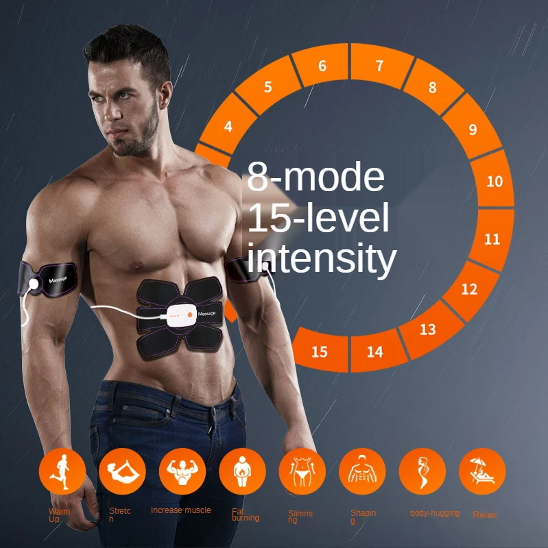 Abdominal Massager APP Smart Abdominal Muscle Sticker Pulse Ems Abdomen Home Lazy Abdominal Fitness Device